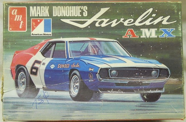 AMT 1/25 AMC Trans-Am Javelin AMX Sunoco Mark Donohue / Penske, T372-225 plastic model kit